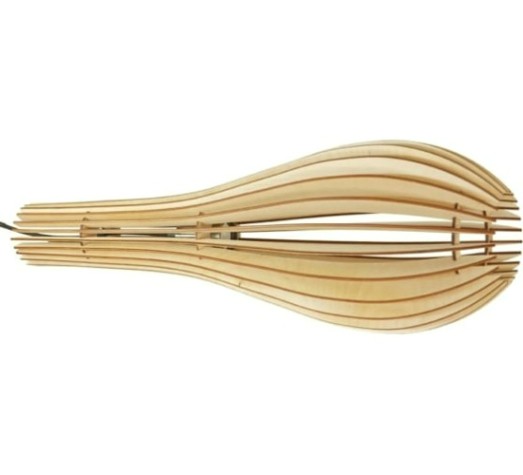 Светильник декоративный GLANZEN ART-0002-60-white подвесной из дерева pear