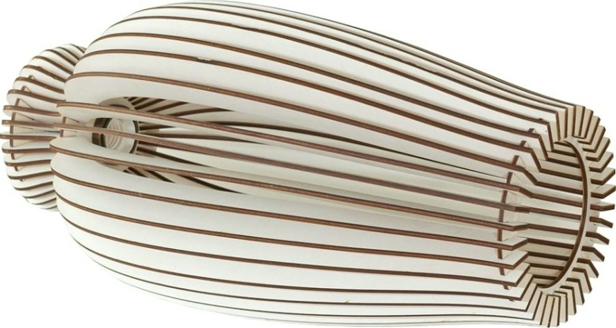 Светильник декоративный GLANZEN ART-0003-60 Е27, бежевый подвесной из дерева vase [ART-0003-60]