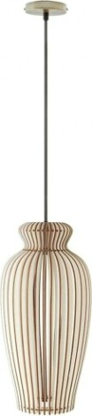 Светильник декоративный GLANZEN ART-0003-60 Е27, бежевый подвесной из дерева vase [ART-0003-60]