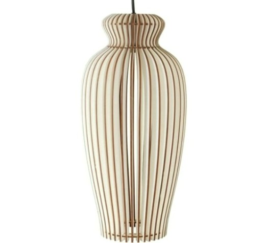 Светильник декоративный GLANZEN ART-0003-60-nude подвесной из дерева vase