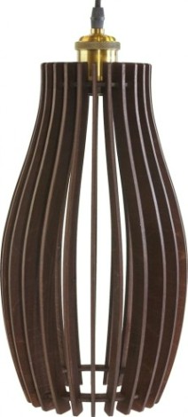 Светильник декоративный GLANZEN ART-0004-60-dark Е27, Темно подвесной из дерева [ART-0004-60-dark]