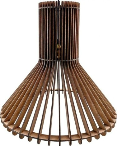 Светильник декоративный GLANZEN ART-0005-60 Е27, коричневый подвесной из дерева bell [ART-0005-60]