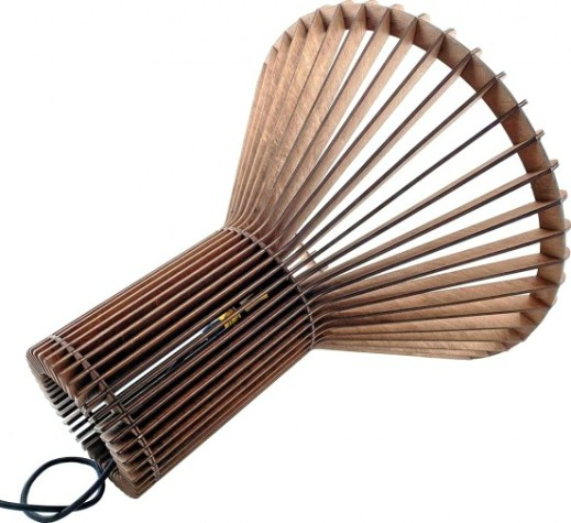 Светильник декоративный GLANZEN ART-0005-60 Е27, коричневый подвесной из дерева bell [ART-0005-60]