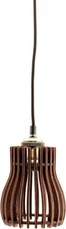 Светильник декоративный GLANZEN ART-0006-60 Е27, коричневый подвесной из дерева baby dark [ART-0006-60]