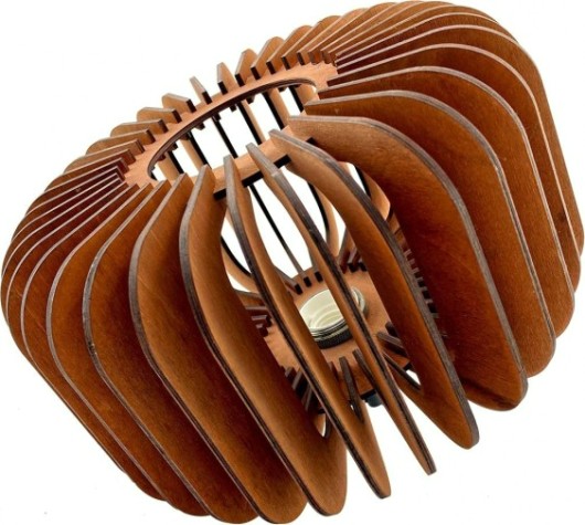 Светильник декоративный GLANZEN ART-0007-60 Е27, коричневый подвесной из дерева square dark [ART-0007-60]