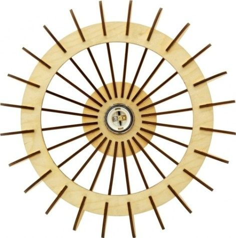 Светильник декоративный GLANZEN ART-0009-60-nude Е27, светлое дерево подвесной mini-pear [ART-0009-60-nude]