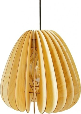 Светильник декоративный GLANZEN ART-0018-60-nude Е27, светлое дерево подвесной volum [ART-0018-60-nude]