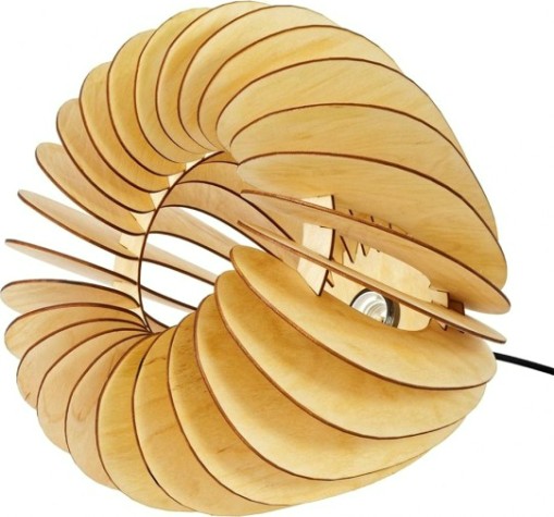 Светильник декоративный GLANZEN ART-0018-60-nude Е27, светлое дерево подвесной volum [ART-0018-60-nude]