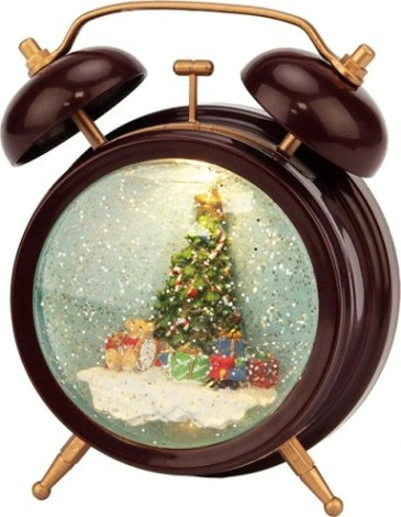 Светильник декоративный Neon-Night Часы с эффектом снегопада и подсветкой [501-162]