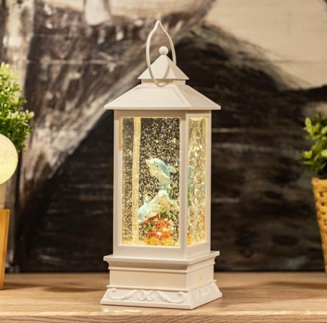 Светильник декоративный Neon-Night Дельфины с конфетти и подсветкой [501-173]