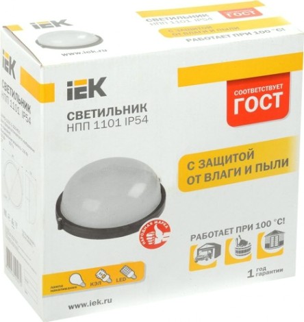 Светильник для ЖКХ IEK НПП 1101 100Вт IP54 белый [LNPP0-1101-1-100-K01]