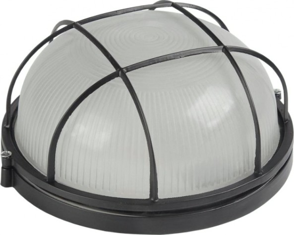 Светильник для ЖКХ IEK НПП 1102 100Вт IP54 с решеткой черный [LNPP0-1102-1-100-K02]