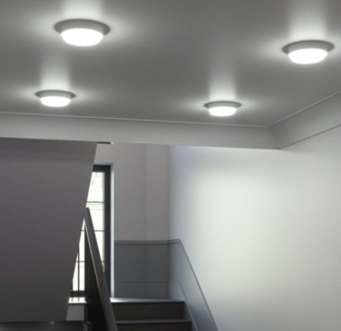 Светильник для ЖКХ светодиодный GAUSS HALL круг 8w 700lm 6500k 200-240v ip40 d135*32мм белый [193411308]