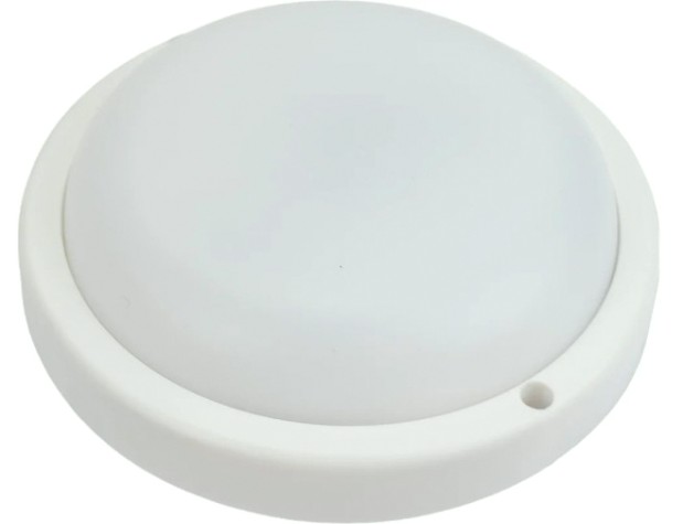 Светильник для ЖКХ светодиодный КОСМОС ДПО 10Вт, круг, IP65, 4000К, 230В с датчиком движения [KOC_DPO10WR1S.4K]