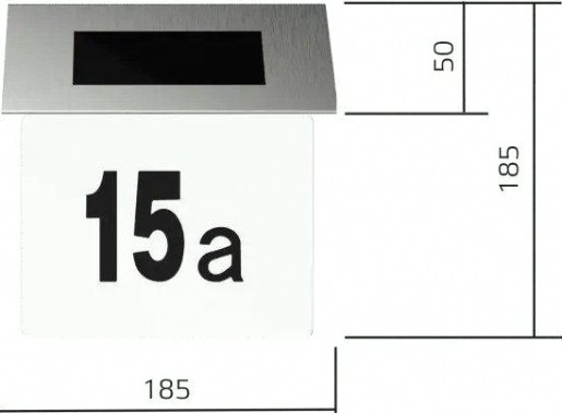 Светильник GAUSS GS091 номер дома. на солнечной батарее led solar, 6500k