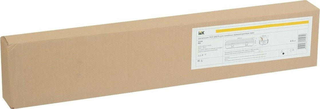 Светильник люминесцентный линейный IEK ЛСП 3907А ЭПРА 2х18Вт IP65 [LLSP3-3907A-2-18-K03]