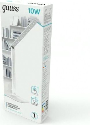Светильник настольный GAUSS GTL201 10w 580lm 4000k 170-265v белый диммируемый [GT2011]