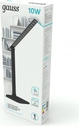 Светильник настольный GAUSS GTL201 10w 580lm 4000k 170-265v черный диммируемый [GT2012]