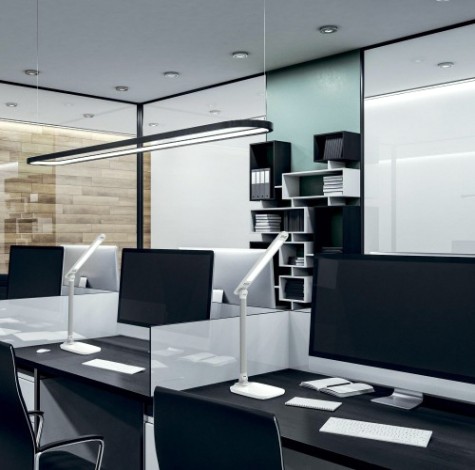 Светильник настольный GAUSS Qplus GTL505 170-265V белый диммируемый usb [GT5041]