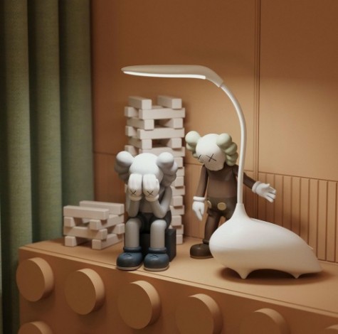 Светильник настольный GAUSS Qplus GTL701 детский 5V Li-ion 1200mA белый, диммируемый [GT7011]