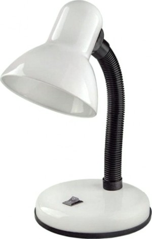 Светильник настольный GLANZEN E27 DL-0001-40-R-white е27 с основанием белый [DL-0001-40-R-white]