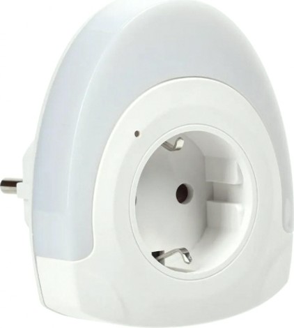 Светильник настольный IEK 002 ночник розетка 220в [LDNN1-002-OV-P-00-S-K01]