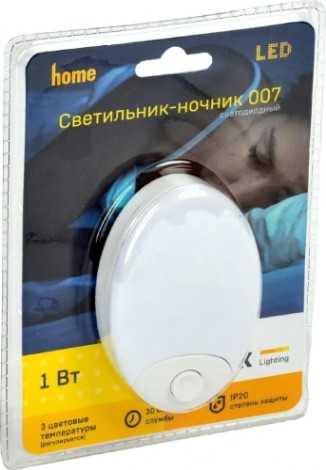 Светильник настольный IEK 007 ночник с 3 цветовыми температурами [LDNN0-007-OV-P-08-S-K01]