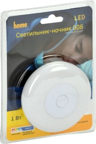 Светильник настольный IEK 008 ночник круг rgb+бел. 220в [LDNN0-008-RD-P-03-S-K01]