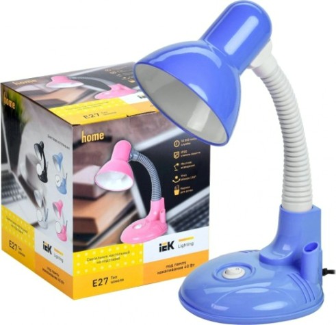 Светильник настольный IEK 1005 с кармашком е27 гол. [LNNL5-1005-2-VV-40-K13]