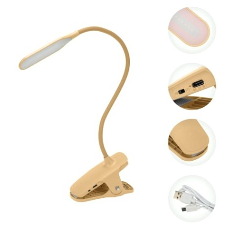 Светильник настольный REXANT 609-037 Click 4Bт, LED, 4000к, диммируемый, кремовый