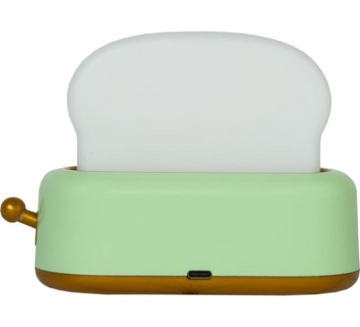Светильник-ночник настольный GLANZEN RPD-0001-toaster-green светодиодный, диммируемый