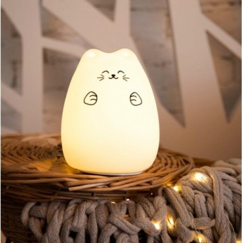 Светильник ночник Neon-Night "Котик" силиконовый [503-001]