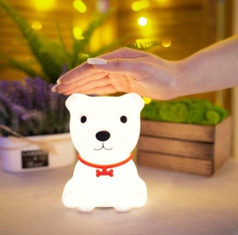 Светильник ночник Neon-Night "Щенок" силиконовый [503-007]