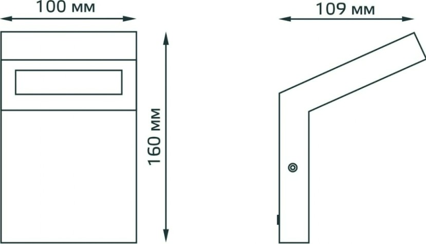 Светильник садово-парковый GAUSS Electra led 10w, 600lm, 4000k, 100x109x160mm [GD109]