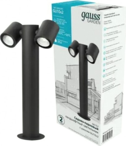 Светильник садово-парковый GAUSS Sonata ландшафтный столб, 1xgu10, 90x70x470mm [GD157]