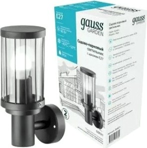 Светильник садово-парковый GAUSS Vega на стену вверх 10.5*24*14.2cm [GD021]