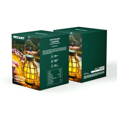 Светильник садово-парковый REXANT 602-2408 Бамбук, 18см, коллекция Бали