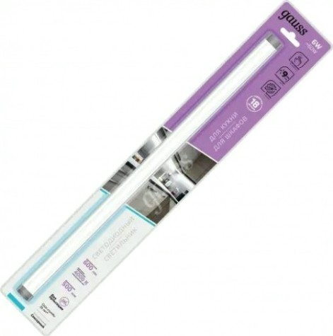 Светильник сенсорный GAUSS F модель 6w 600lm 4000k 170-260v 500mm touch [9022531206]