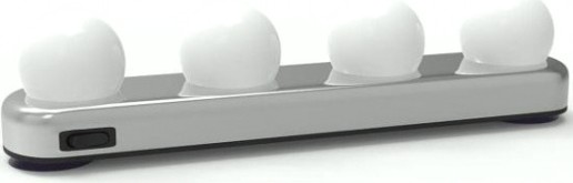 Светильник светодиодный линейный GAUSS MK002 makeup 5w 200lm 4xaa для зеркала