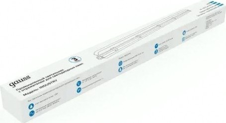 Светильник светодиодный линейный GAUSS СПП спп-т8-g13 industry 220-230v ip65 660*70*61мм [909410160]