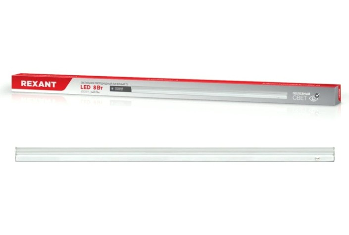 Светильник светодиодный линейный REXANT 607-214 T5 5Bт IP20 6500K холодный свет 565мм