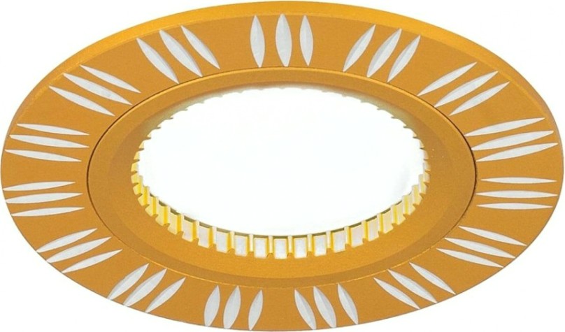 Светильник точечный GAUSS AL017 aluminium круг. золото/хром, gu5.3