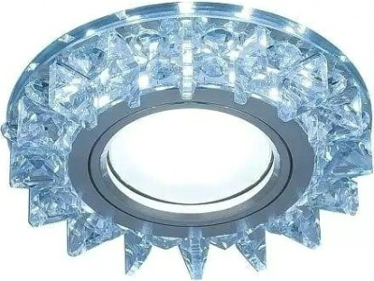 Светильник точечный GAUSS BACKLIGHT BL038 кругл. кристалл/хром, gu5.3, led 4100k [BL038]