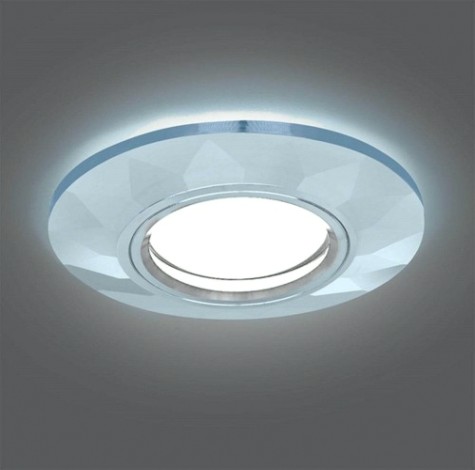 Светильник точечный GAUSS Backlight круг гран. кристалл/хром, gu5.3, led 4100k [BL057]