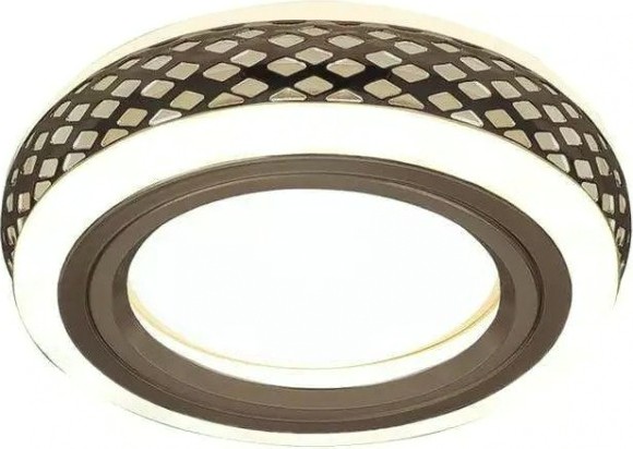 Светильник точечный GAUSS BACKLIGHT кругл. белый/белый, gu5.3, 3w, led 3000k [BL083]