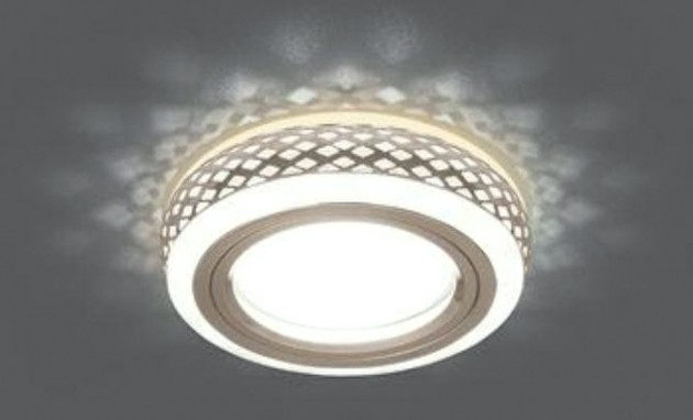 Светильник точечный GAUSS BACKLIGHT кругл. белый/белый, gu5.3, 3w, led 3000k [BL083]