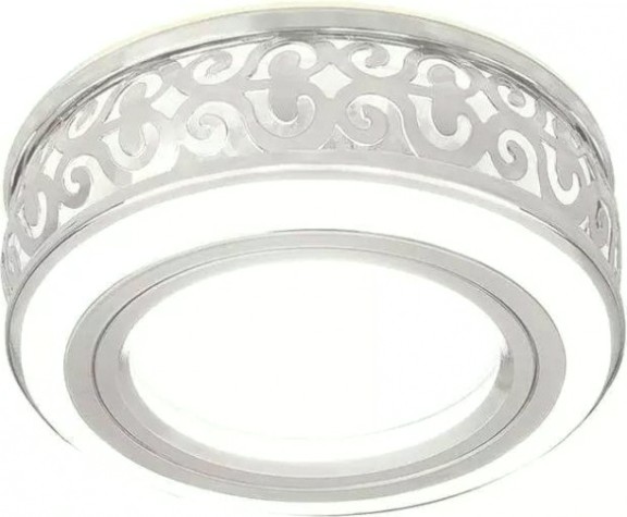 Светильник точечный GAUSS BACKLIGHT кругл. белый/белый, gu5.3, 3w, led 3000k [BL090]