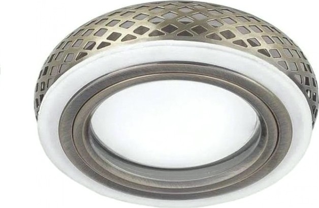 Светильник точечный GAUSS BACKLIGHT кругл. бронза/белый, gu5.3, 3w, led 3000k [BL082]