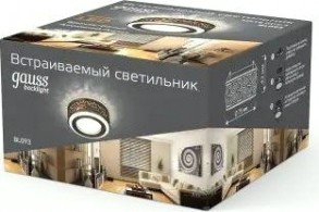 Светильник точечный GAUSS BACKLIGHT кругл. бронза/белый, gu5.3, 3w, led 3000k [BL093]