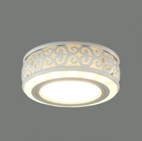 Светильник точечный GAUSS BACKLIGHT кругл.gu5.3, 3w, led 3000k белый матовый [BL144]